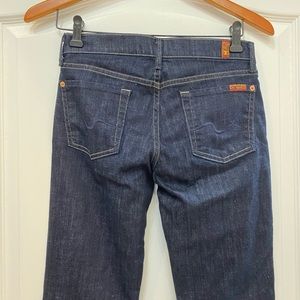 Vintage 7 for All Man Kind Low Rise Straight leg jeans dark wash denim!
